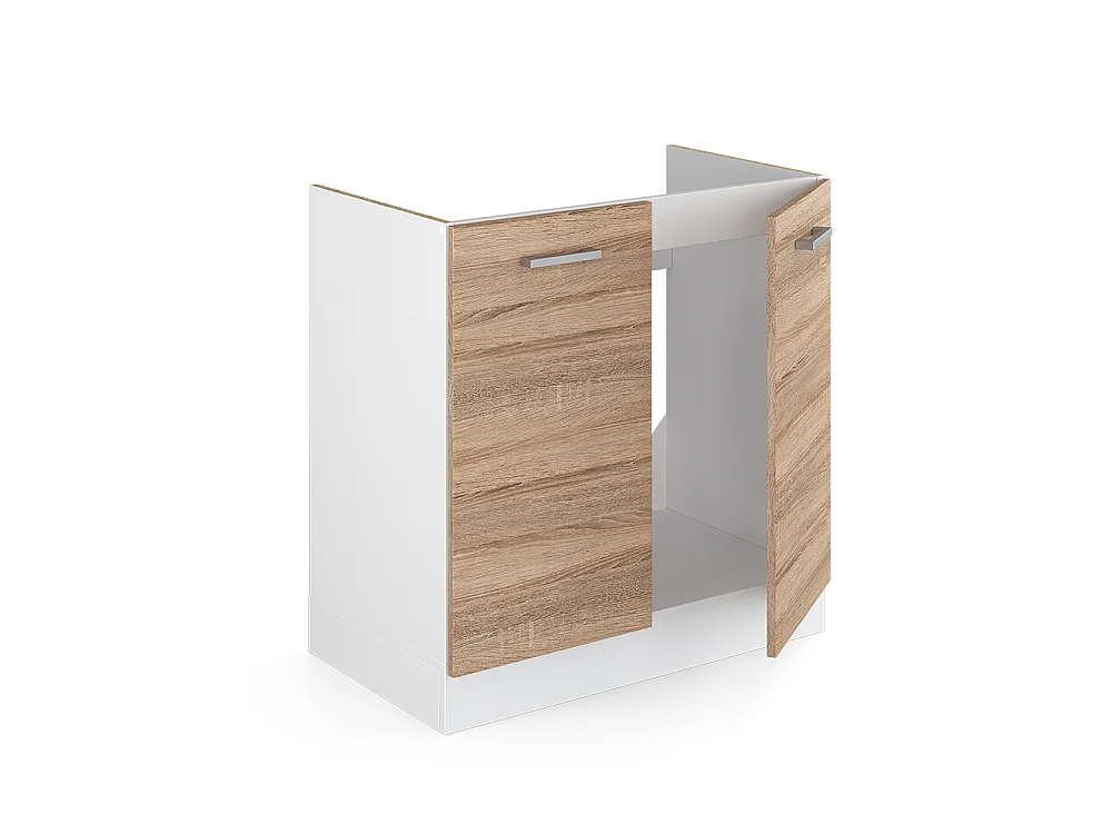 Meuble bas sous-évier sonoma 80x60x81.6 r-line