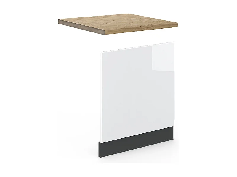 Panel frontal blanco alto brillo 60x1.6x67.4 fame-line