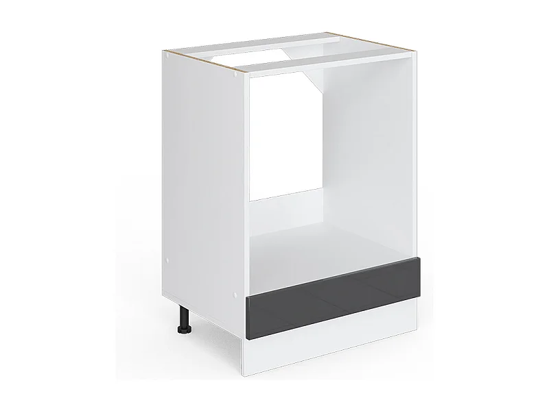 Armario para horno empotrado antracita alto brillo 60x46x81.6 r-line