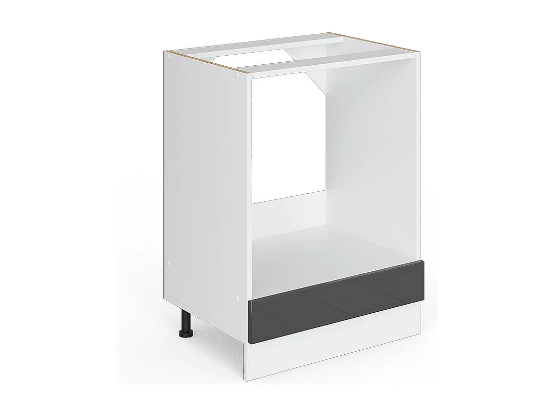 Armario para horno empotrado antracita alto brillo 60x46x81.6 r-line