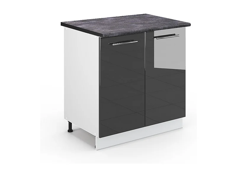 Wastafelkast antraciet hoogglans 80x60x82 fame-line