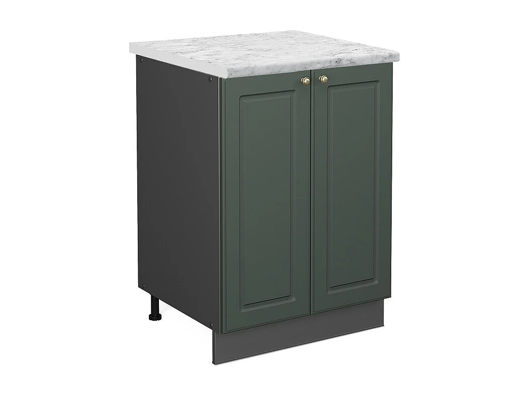 Mobiletto base cucina verde-oro country house 60x60x82 fame-line