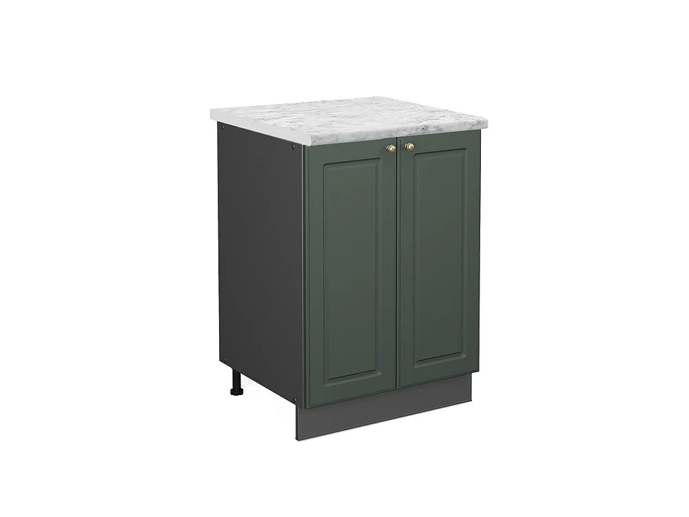 Meuble bas de cuisine vert or campagne 60x60x82 fame-line