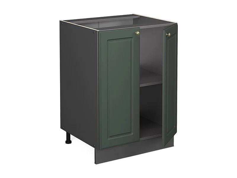 Meuble bas de cuisine vert or campagne 60x60x82 fame-line
