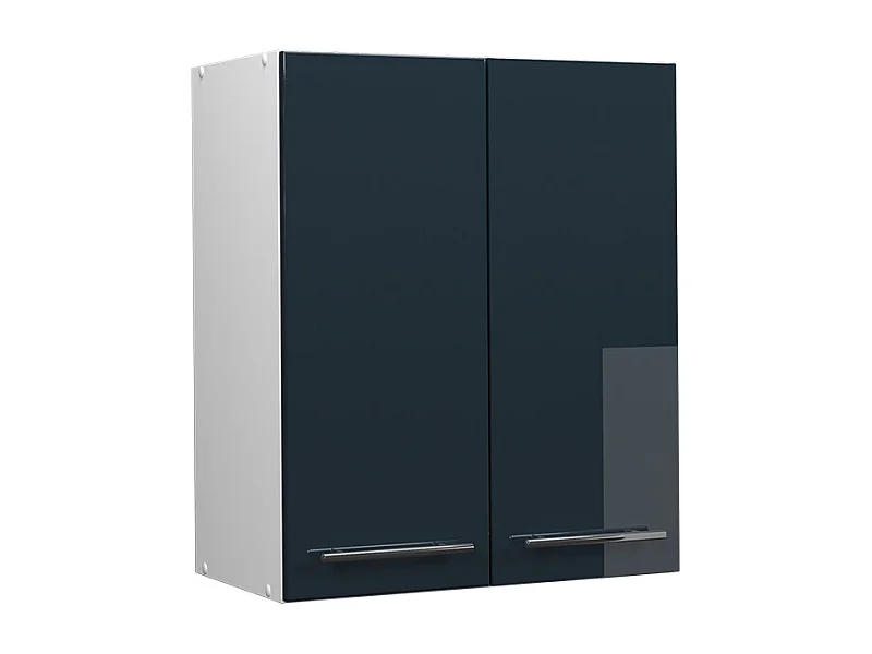 Armario colgante azul oscuro alto brillo 60x34.1x72 fame-line