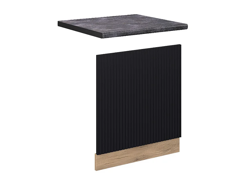 Panel frontal rayas negras 60x1.6x67.4 fame-line