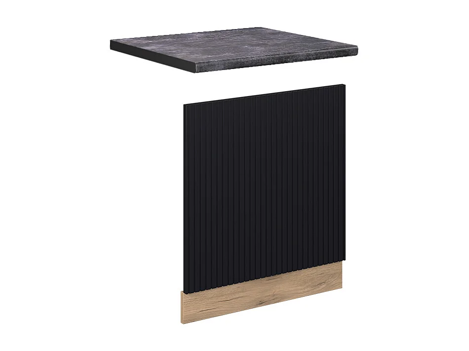 Panel frontal rayas negras 60x1.6x67.4 fame-line