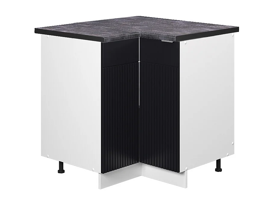 Meuble dangle noir rayé 80.5x60x82 fame-line