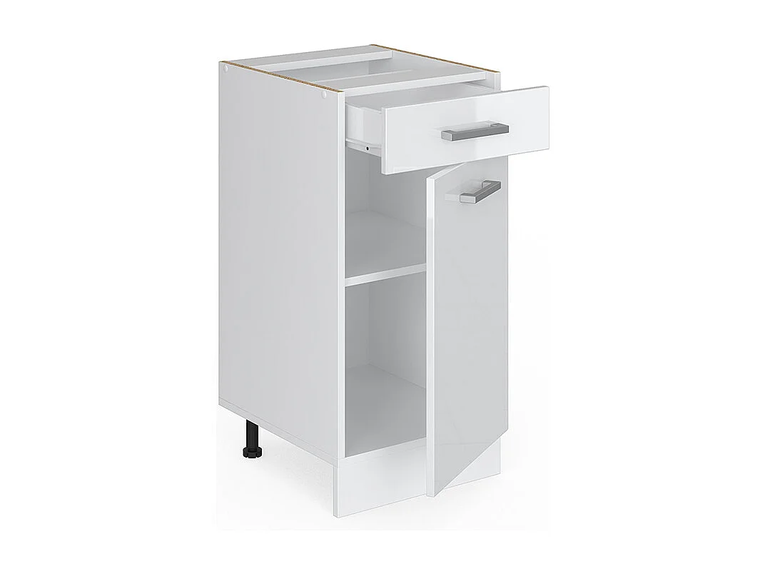 Mobiletto base per cucina bianco lucido 40x60x81.6 r-line