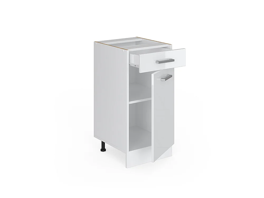 Mobiletto base per cucina bianco lucido 40x60x81.6 r-line
