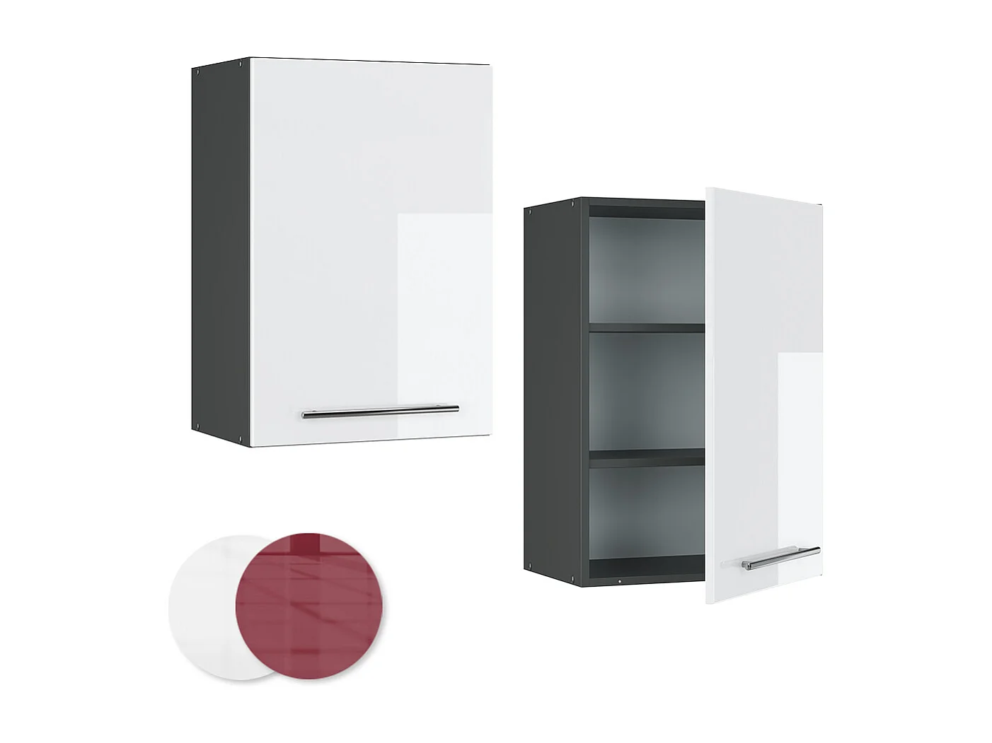 Pensile da cucina bianco lucido 50x34.1x72 fame-line