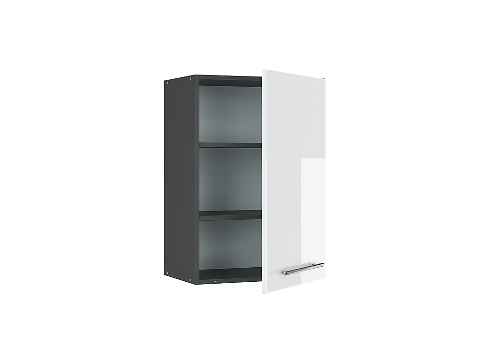 Wall cabinet white high gloss 50x34.1x72 fame-line