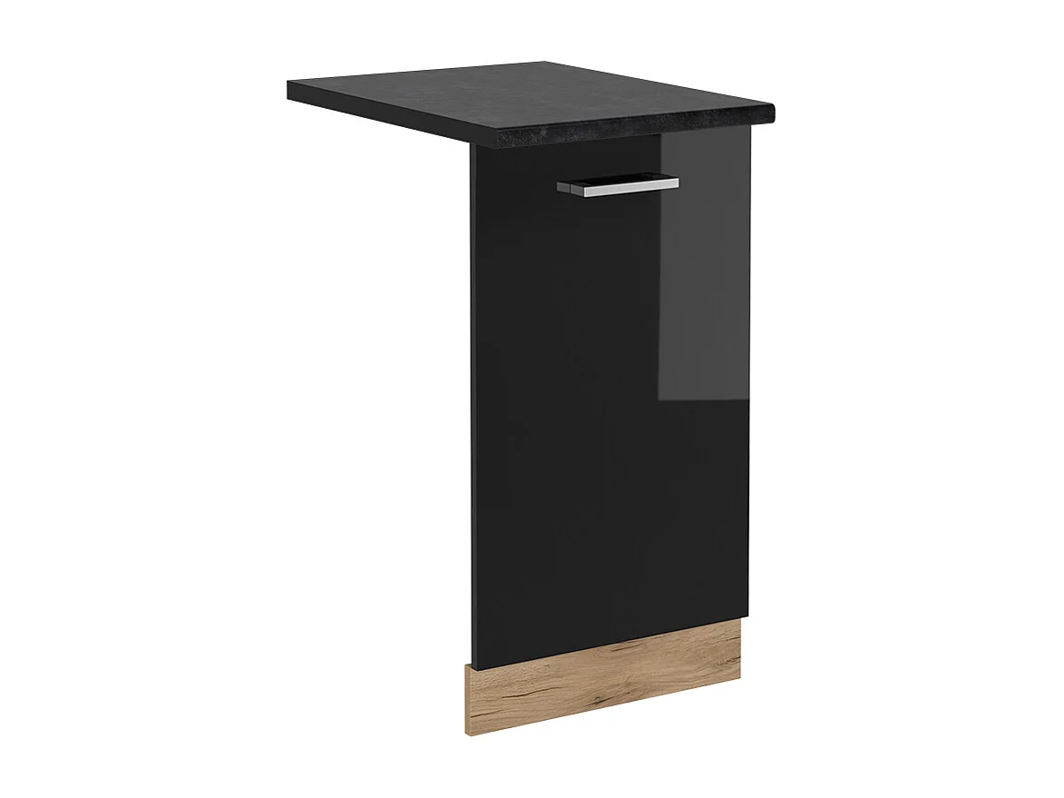Pannello frontale della lavastoviglie nero lucido 45x1.6x81.8 r-line