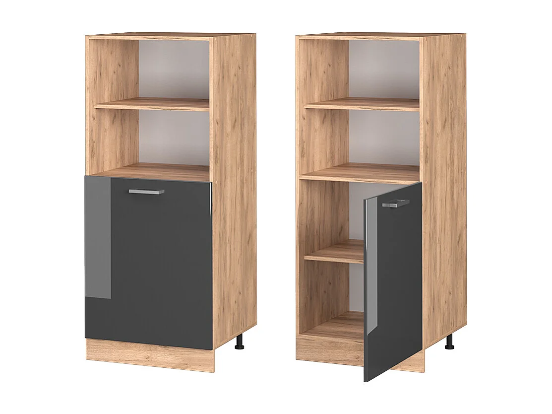 Mobile per forno da incasso antracite lucido 60x57x143 r-line