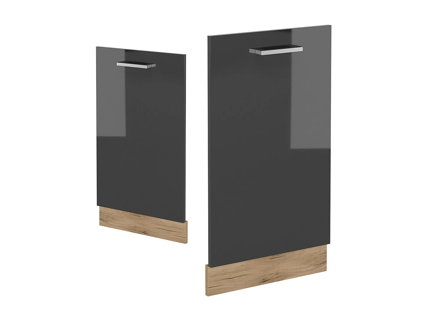 Panel frontal del lavavajillas antracita alto brillo 45x1.6x81.8 r-line