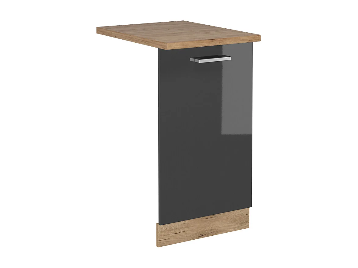 Façade de lave-vaisselle anthracite haute brillance 45x1.6x81.8 r-line