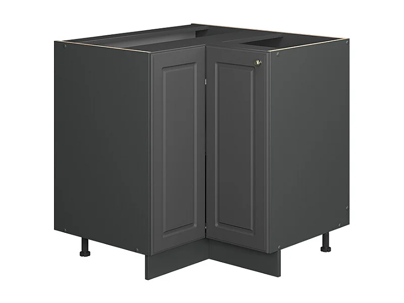 Armario de esquina antracita-oro landhaus 80.5x51.6x82 fame-line