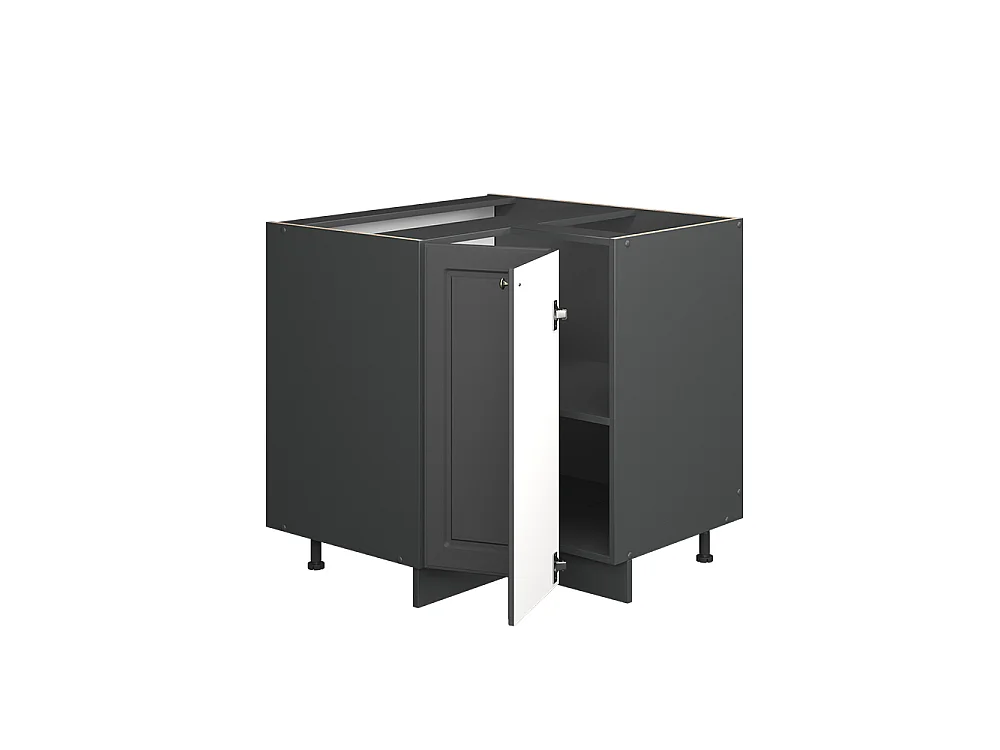 Armario de esquina antracita-oro landhaus 80.5x51.6x82 fame-line