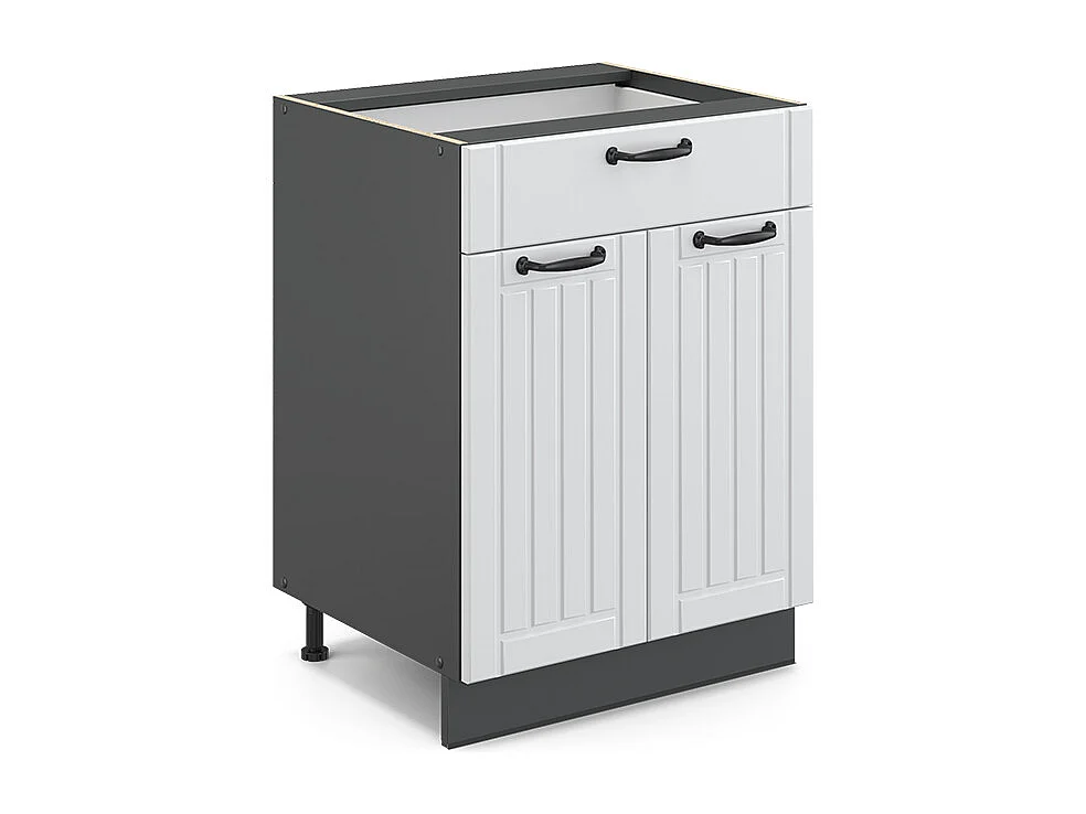 Meuble cuisine blanc campagne 60x51.6x82 fame-line