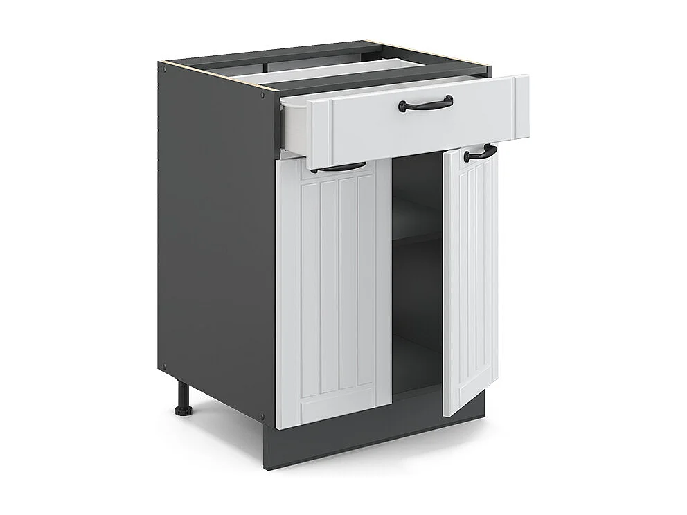 Meuble cuisine blanc campagne 60x51.6x82 fame-line