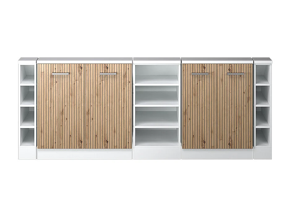 Küchenschrank für Dachschrägen artisan-eiche 215x46x81.6 r-line