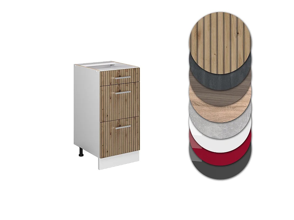 Keukenonderkast artisanaal eiken 40x46x81.6 r-line
