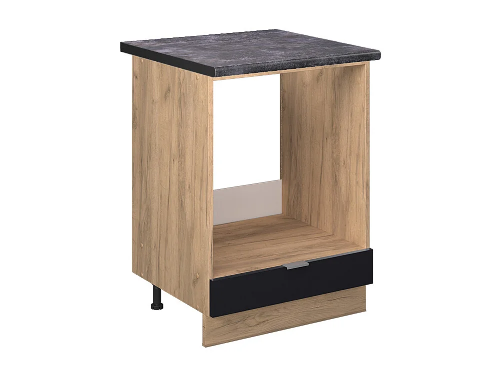 Mobile per forno da incasso nero a righe 60x60x82 fame-line