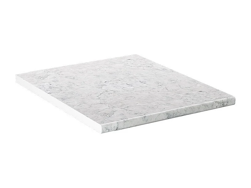 Küchenarbeitsplatte weiß/marmor 50x60x2.8 r-line