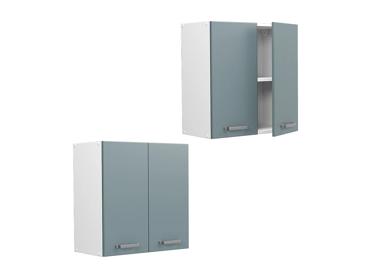 Armario colgante gris azulado 60x31x60 r-line