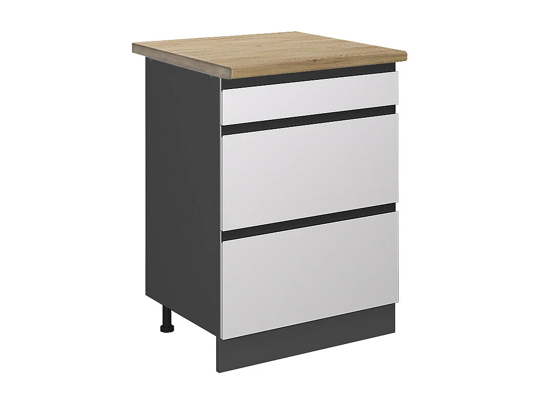 Mueble bajo de cocina blanco 60x60x81.6 r-line