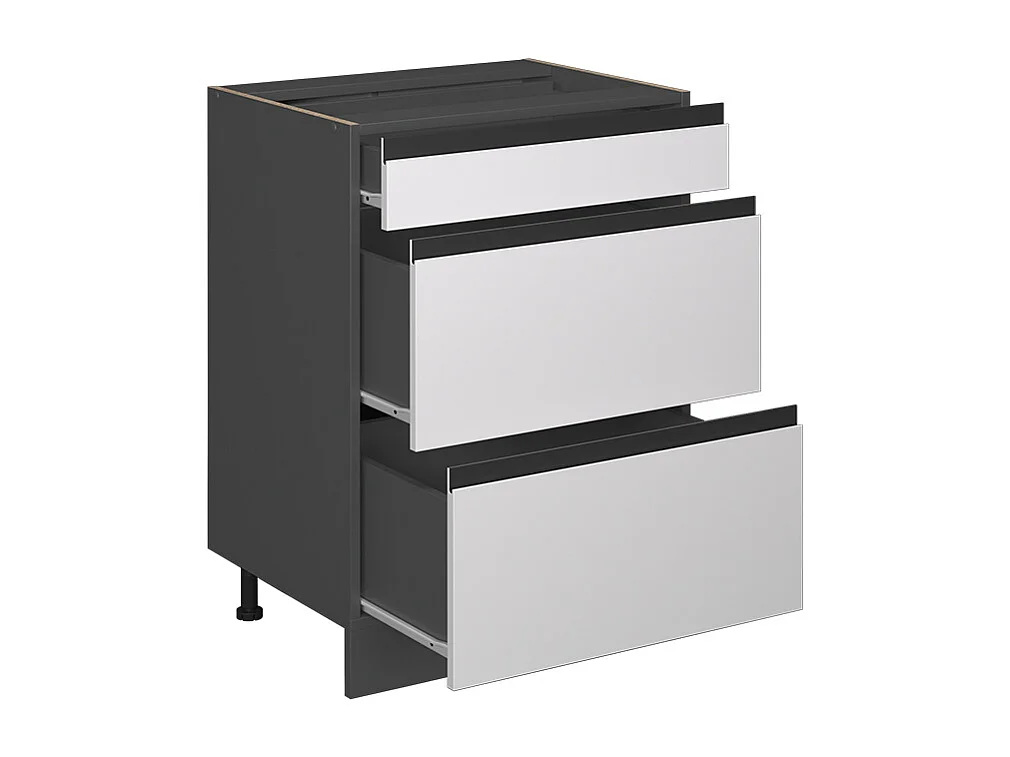 Mueble bajo de cocina blanco 60x60x81.6 r-line