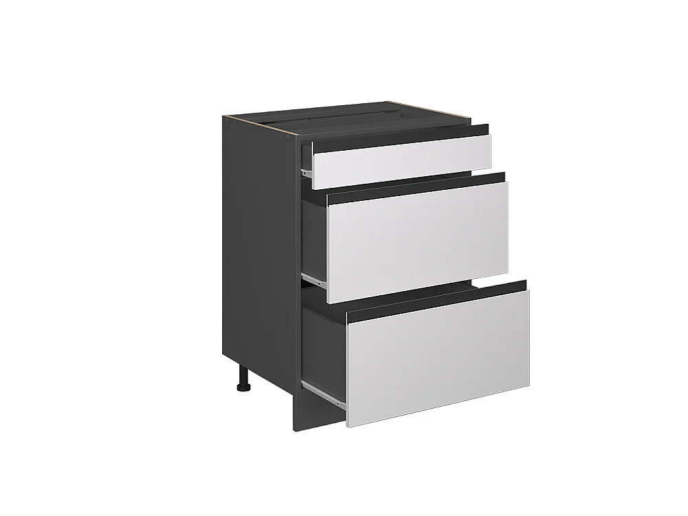 Keukenonderkast wit 60x60x81.6 r-line
