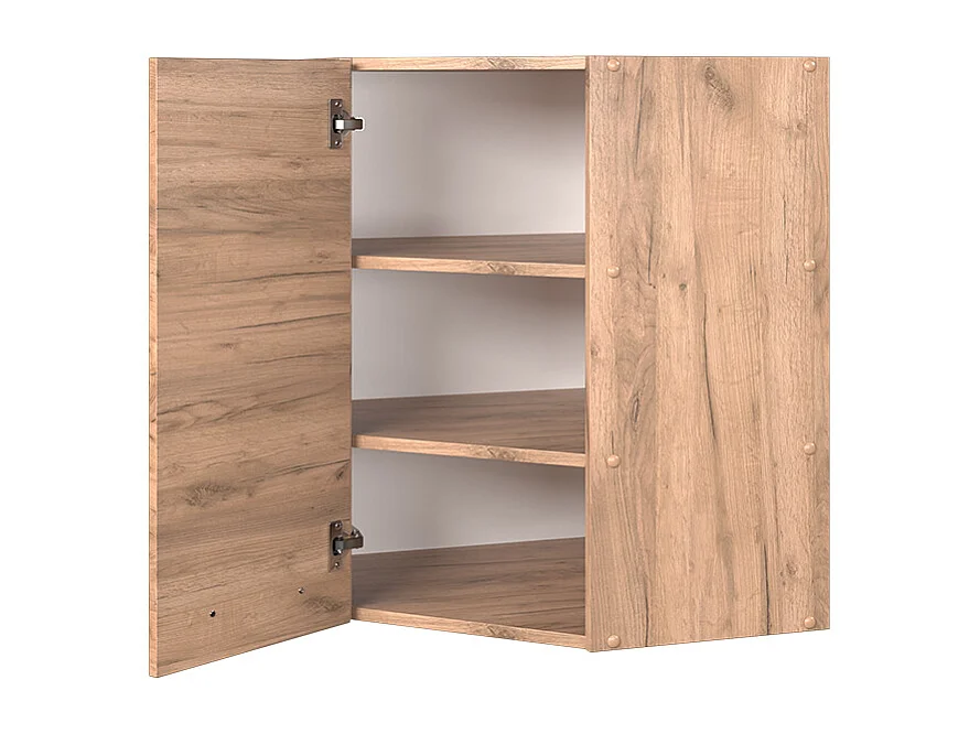Armario colgante de esquina roble dorado 57x34.1x72 fame-line