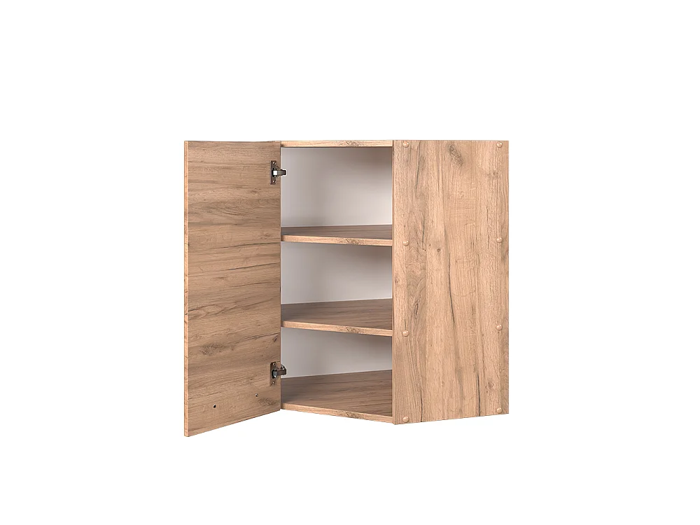 Hörnhängande skåp goldkraft ek 57x34.1x72 fame-line