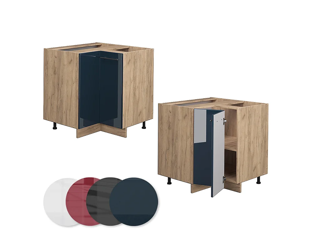 Meuble dangle bleu foncé brillant 80.5x51.6x82 fame-line