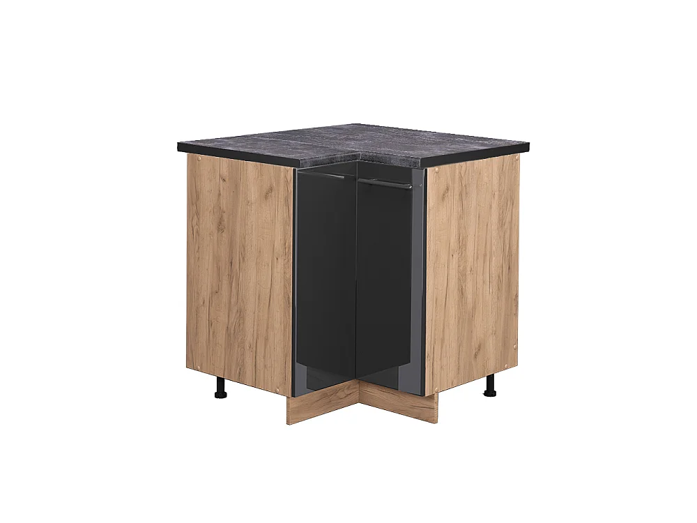 Meuble dangle anthracite haute brillance 80.5x60x82 fame-line