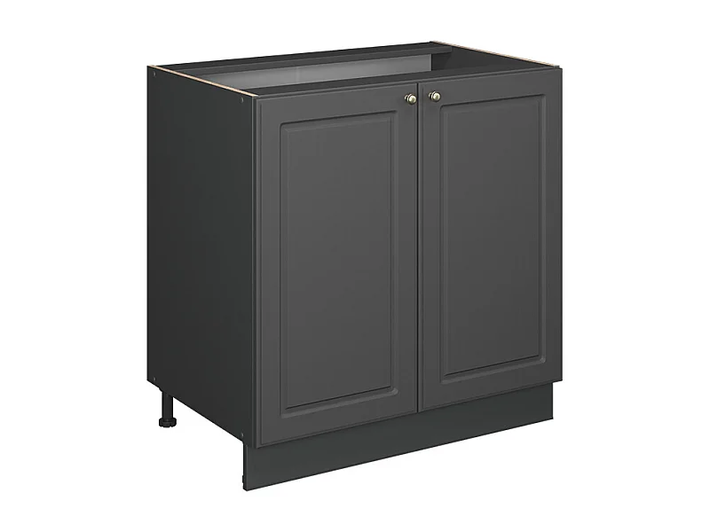 Armario bajo para fregadero antracita-oro landhaus 80x60x82 fame-line