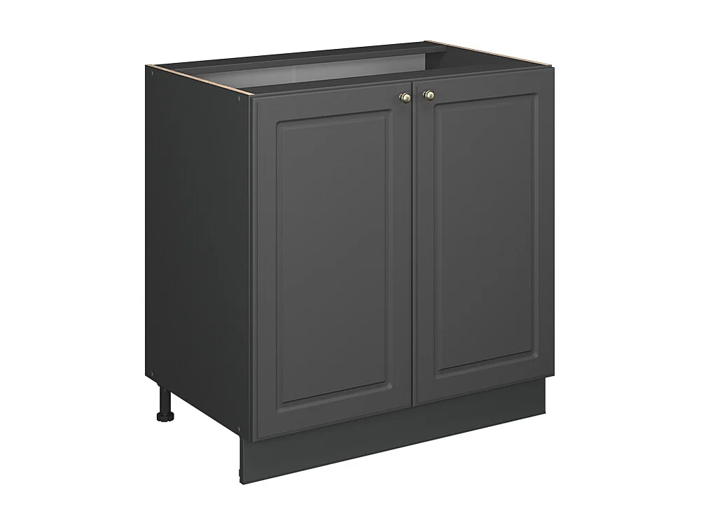 Armario bajo para fregadero antracita-oro landhaus 80x60x82 fame-line