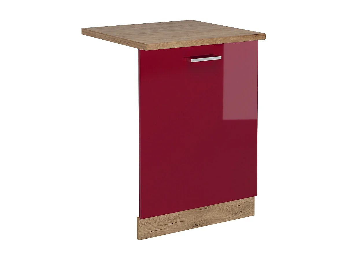 Façade de lave-vaisselle rouge brillant 60x1.6x81.8 r-line