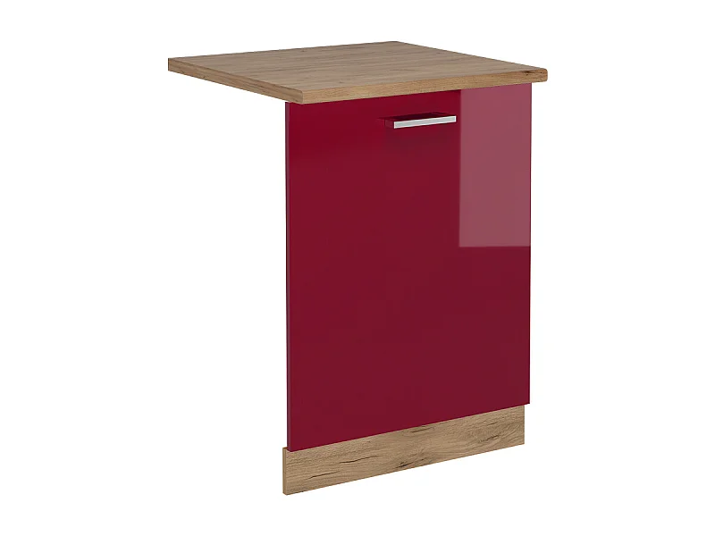 Façade de lave-vaisselle rouge brillant 60x1.6x81.8 r-line