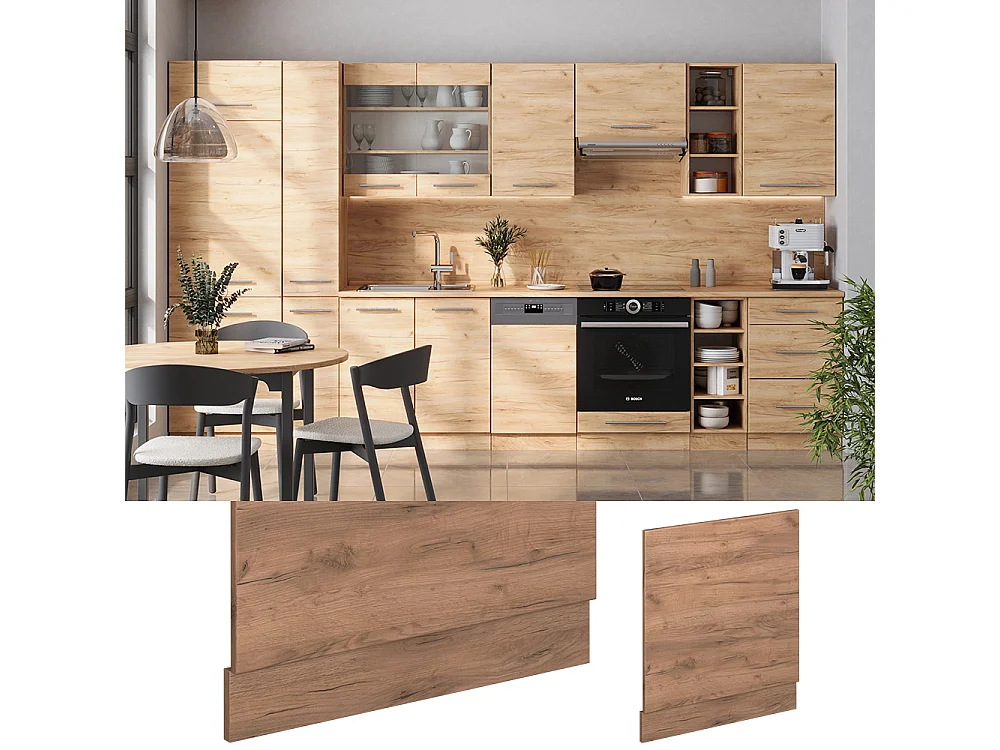 Panel frontal roble dorado 60x1.6x67.4 fame-line