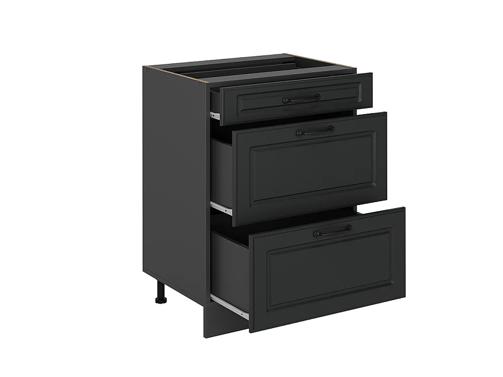 Meuble cuisine anthracite campagne 60x46x81.6 r-line