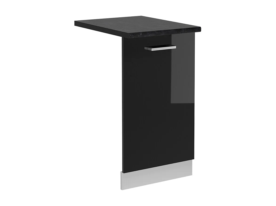 Pannello frontale della lavastoviglie nero lucido 45x1.6x81.8 r-line