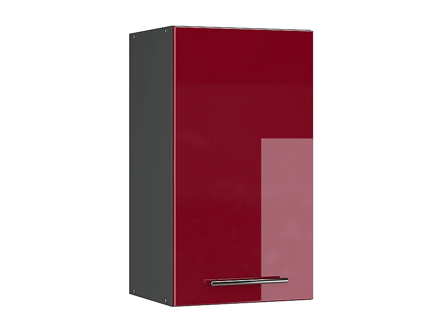 Armario colgante rojo burdeos alto brillo 40x34.1x72 fame-line