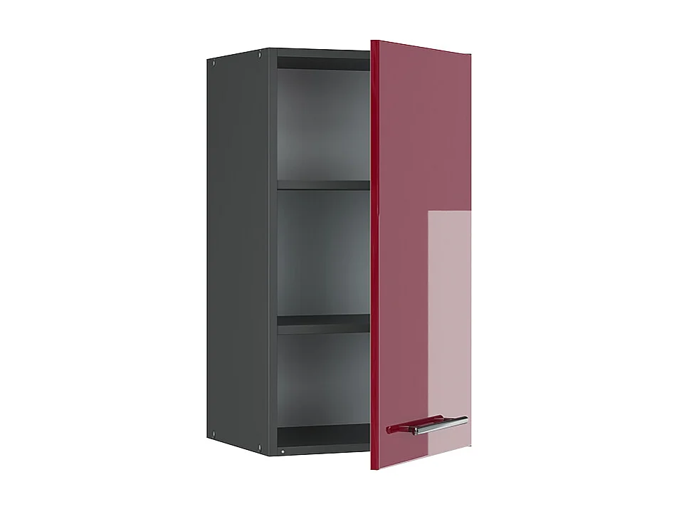 Armario colgante rojo burdeos alto brillo 40x34.1x72 fame-line
