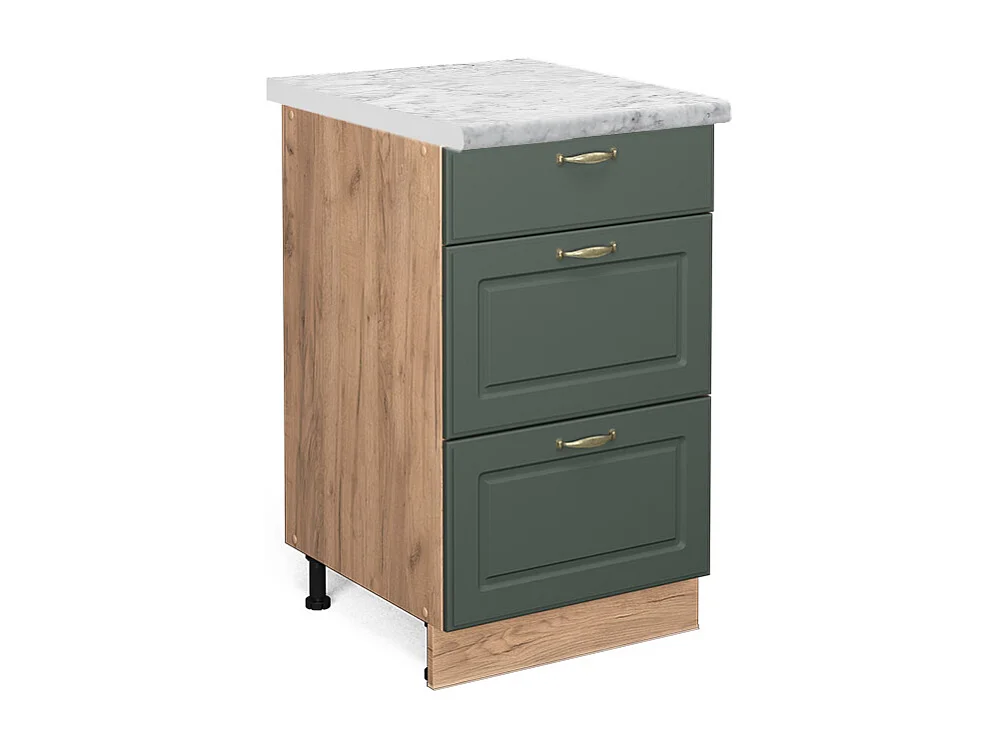 Meuble cuisine vert or campagne 50x60x82 fame-line