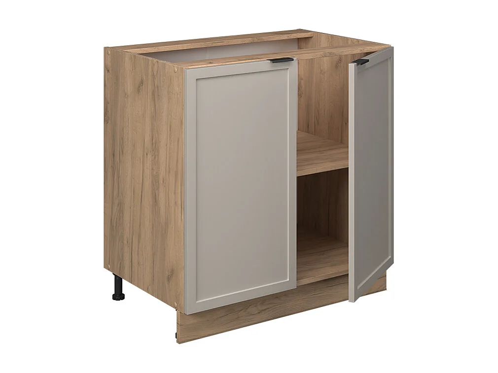 Meuble bas de cuisine grisbeige 80x51.6x82 fame-line