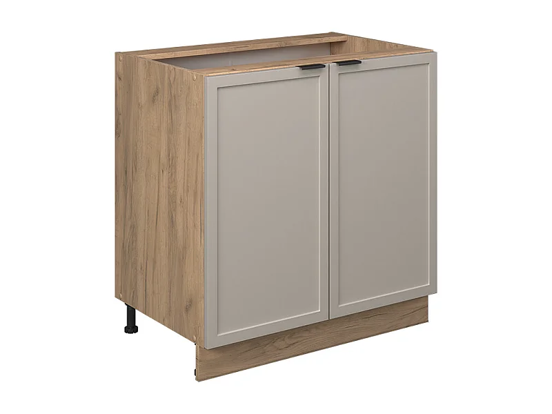 Meuble bas de cuisine grisbeige 80x51.6x82 fame-line