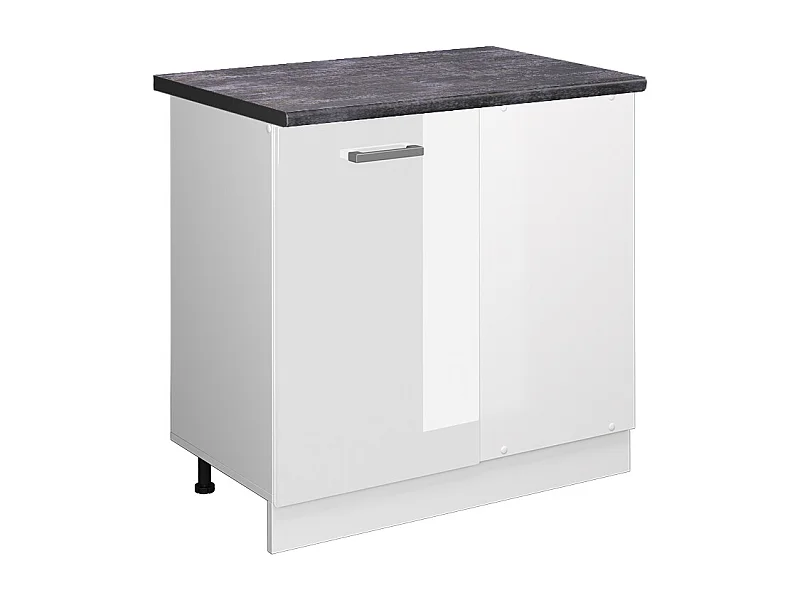 Armario de esquina blanco alto brillo 86x60x81.6 r-line