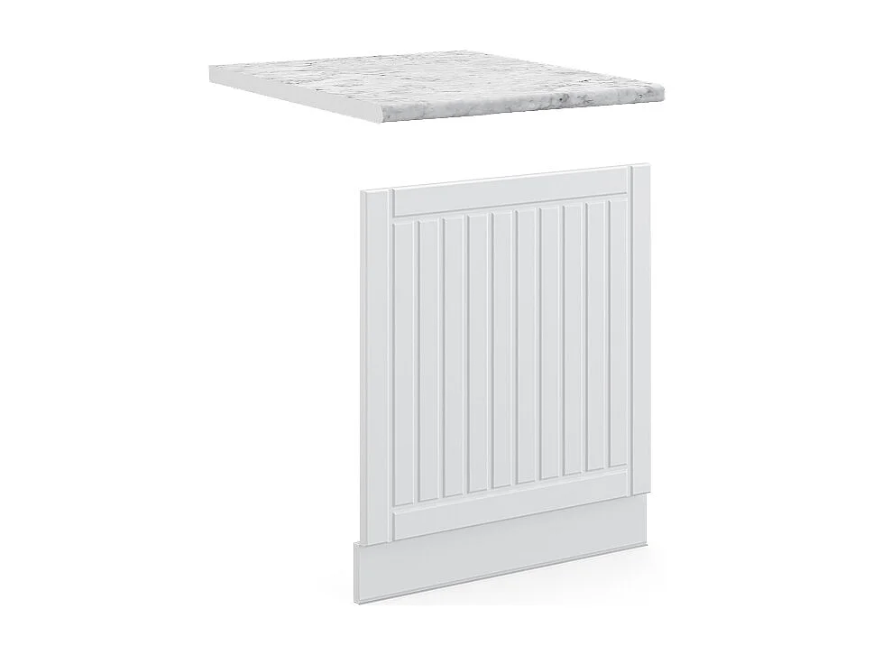 Panel frontal blanco casa de campo 60x1.6x67.4 fame-line